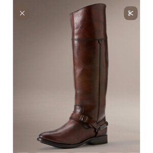 Frye Women’s Lindsay Spur Equestrian Riding Boots Brown Leather Size 7B